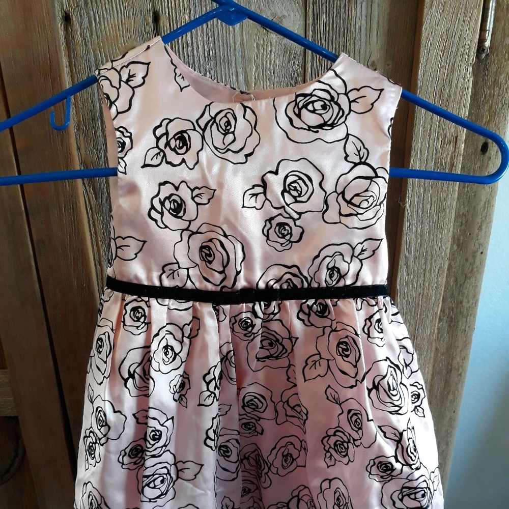 Pink Satin Girl Dress